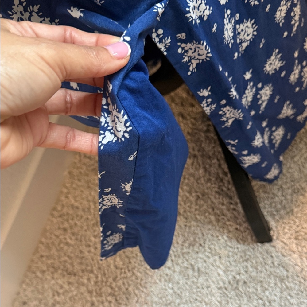 J. Crew Blue and White Floral Maxi Dress - Picture 12 of 14